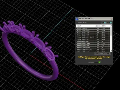 solitaire woman ring 3D print model