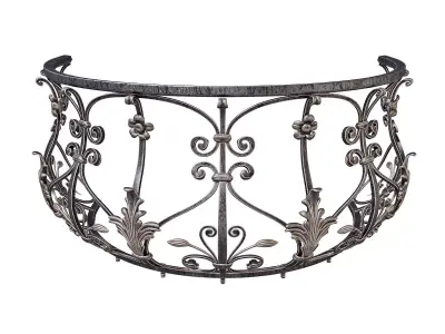 Metal fence 3D model