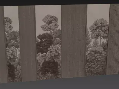 Decorative V86 Wall Panels 3D model