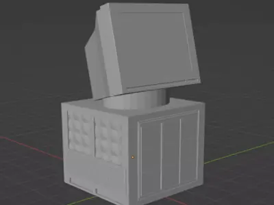 Retro Computer Monitor Free 3D print model