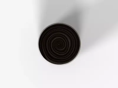 White Plastic Basket h180 Low-poly 3D model