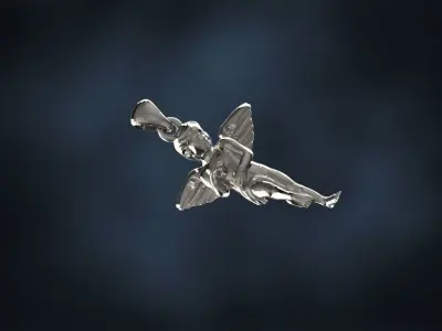 angel pendant Free 3D print model
