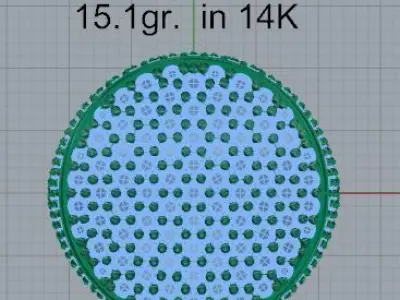 Round Diamond Ring 4603 3D print model