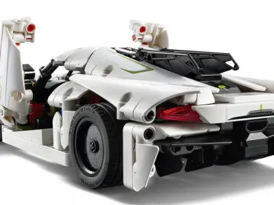 PixelBricks3D - LEGO Koenigsegg Jesko Absolut White  3D print model