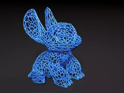 Stitch voronoi 3D print model