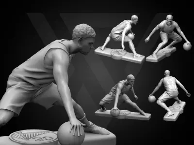  Steph Curry 3D Printable 3S 3D print model