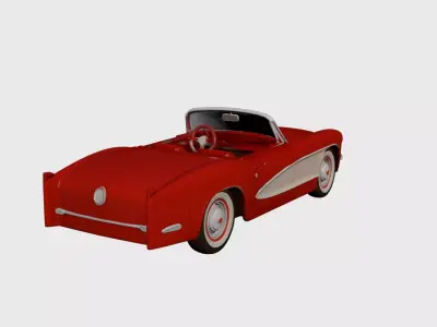1950s Early Vintage Roadster 3D model 3D model