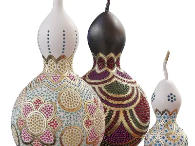 The turkish pumpkin lamps 3D model