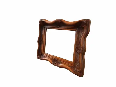3d Model Natural Wooden Photo Frame 3d Generated 3D model