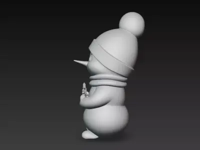 Christmas Creations - Stylised Cute Holiday Snowman 3D print model