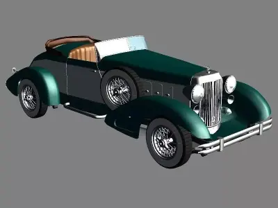 chrysler  imperial 1932 Low-poly 3D model