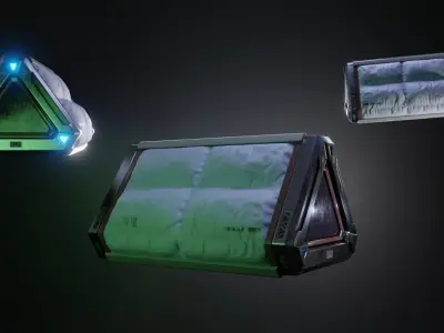 SciFi Prop Low-poly 3D model