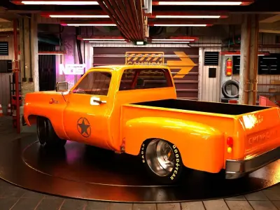 Racing Chevrolet Custom 3D model