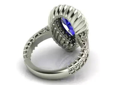 LUXURY DIAMOND RING 3D print model