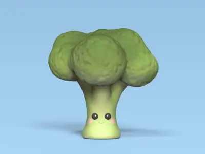 Cute Vegetables 3D print model