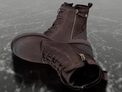 GREYDER - 3D BOOTS Low-poly 3D model