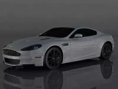 Aston Martin DBS Low-poly 3D model