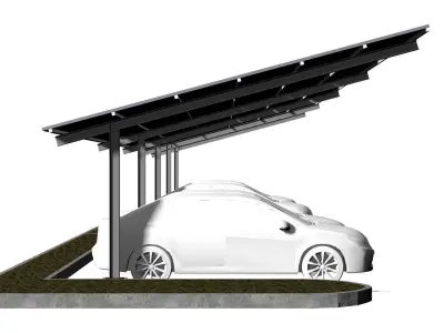 Solar carport 2301 3D model