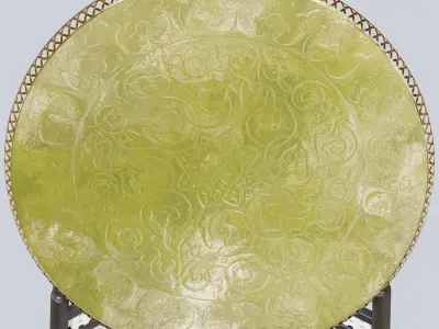 Moroccan tray table 3D model