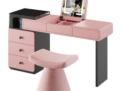  Ensemble de meuble lavabo escamotable 3D model