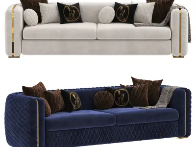 UPHOLSTERED FURNITURE MARRAKECH Low-poly 3D model
