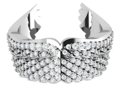 Diamond Wing Bracelet 4655 3D print model