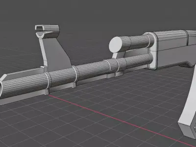 Automatic weapon 3D model