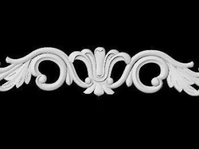 Central decor ornament for furniture 3D model 65