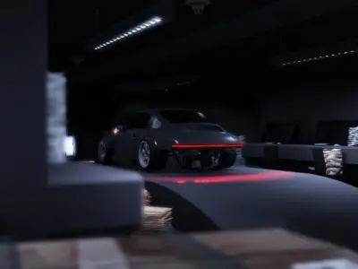 The Kyzas Porsche 911 Un-hinged Remake 3D model