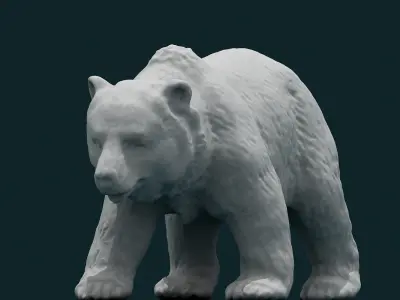 3D Bear polar 3D model