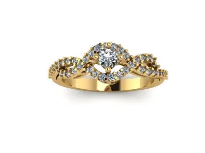 wedding ring 3D print model