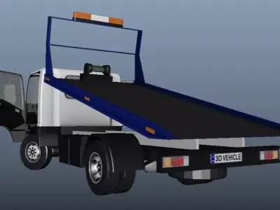 Isuzu truck Low-poly 3D model