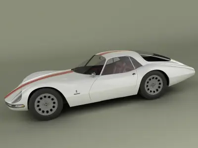 Alfa Romeo Giulia 1600 TZ2 Pininfarina 3D model