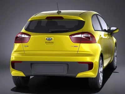 Kia Rio Hatchback 5-door 2017 VRAY 3D model