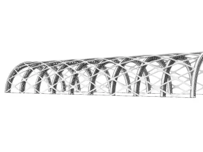 Shade Structure Architectural Stand Alone Structure 3D model