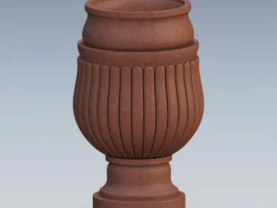 Garden urn planter04 3D model