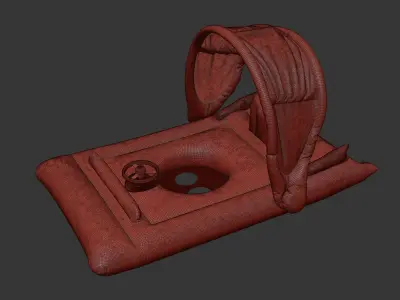 Funboy inflatable luxury pink car baby float 3D model