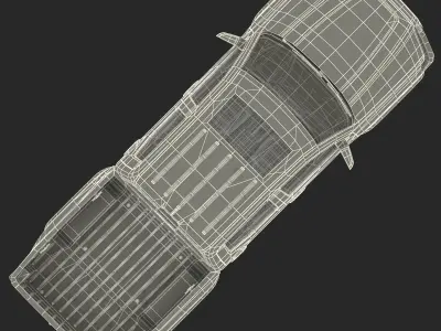Generic Pickup Rigged 3D model