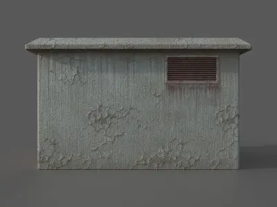 Old Transformer  Box Low-poly PBR Game Ready 3D Model Low-poly 3D model