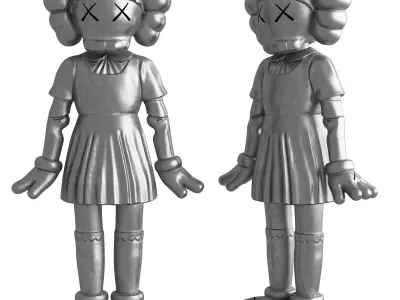 Kaws Young Hee Squid Game Low-poly 3D model