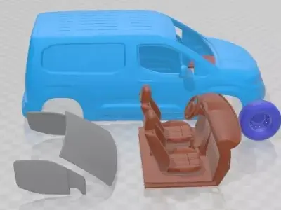Citroen e Berlingo Van SWB 2024 Printable  3D print model