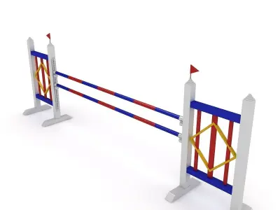 Horse Jumping Obstacles 3D model