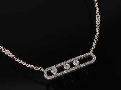 Messika Move Pendant 3D print model