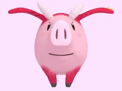 Dragon Hawk Low-poly 3D model