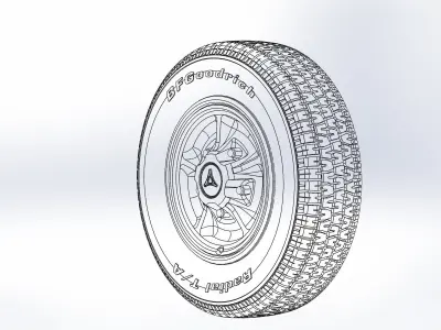 Wheels for Dodge Dart GTS 1969 scale model  3D print model