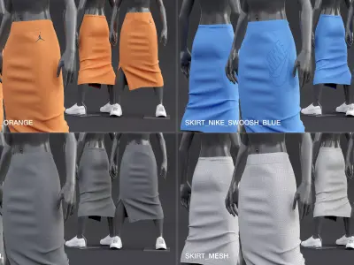 Nike Womens Skirt 3D model