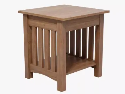Classic Mission End Table 3D model