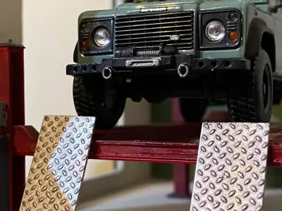 1-43 SCALE MODEL LAND ROVER DEFENDER WINCH BUMPER 3D print model