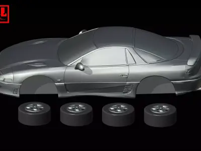 Mitsubishi 3000GT Mitsubishi GTO 1991-1993 3D print model