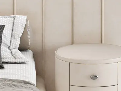 Bed Flou Letto Ermes 3D model